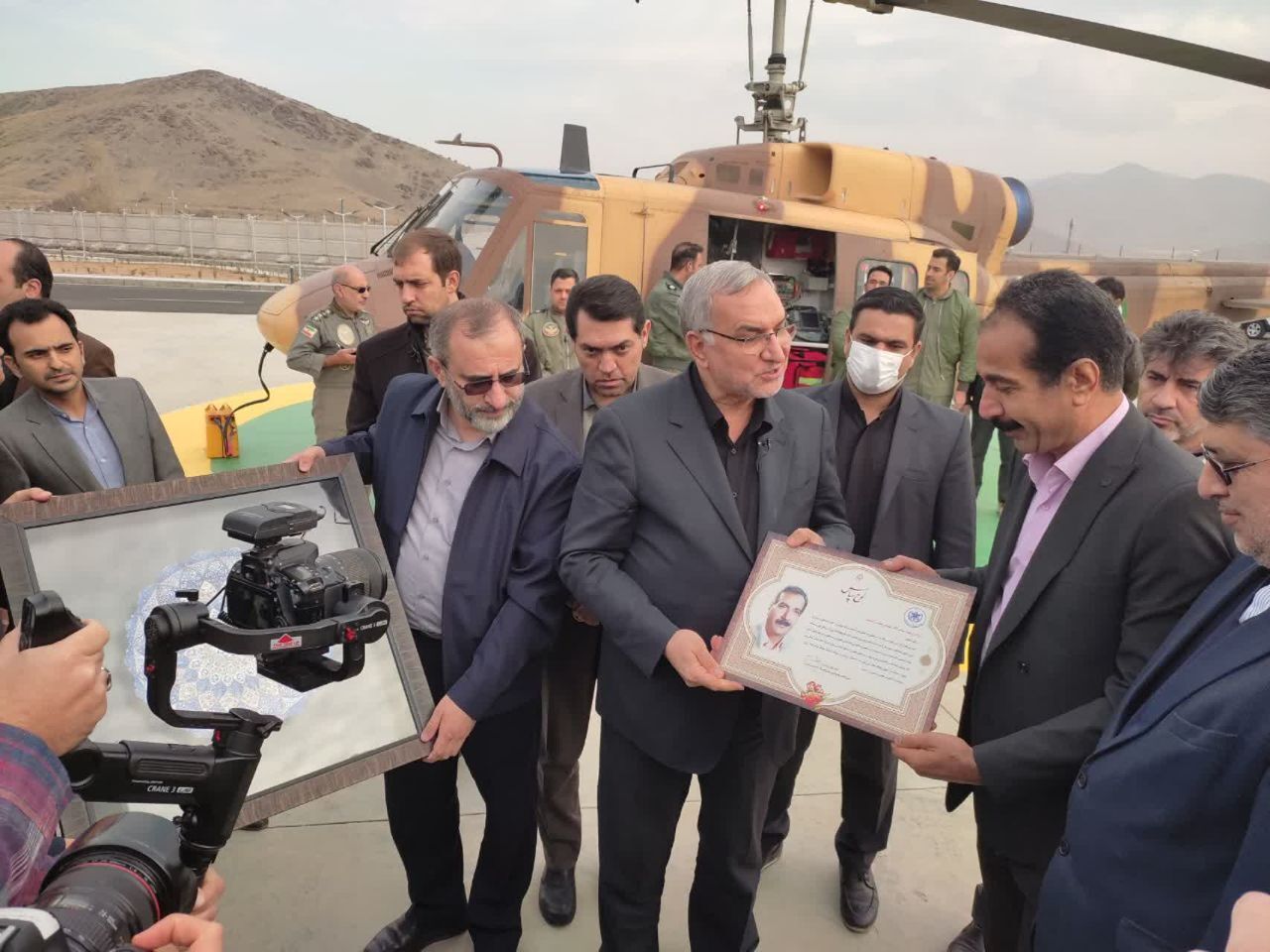 تجلیل از «محسن محمدی» مدیرعامل شرکت آلومرول ایران به عنوان خیر سازنده پایگاه اورژانس هوایی استان مرکزی