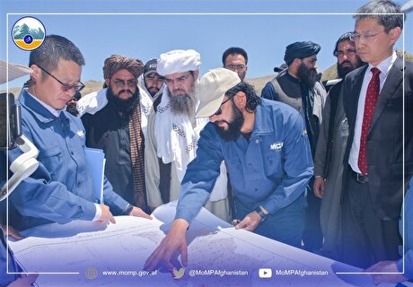 بازدید مقامات طالبان و سفیر چین از معدن «مس عینک»
